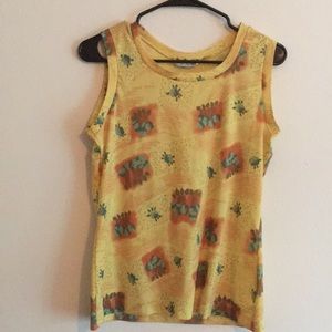 Vintage cheers sleeveless shirt